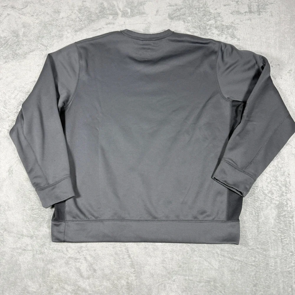 Nike Mens XL Sweatshirt Grey Alabama Crimson Baseball Therma-FIT Pullover
